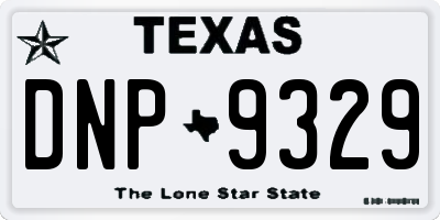 TX license plate DNP9329