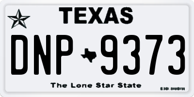 TX license plate DNP9373