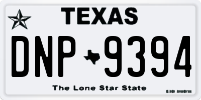 TX license plate DNP9394
