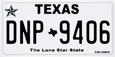 TX license plate DNP9406