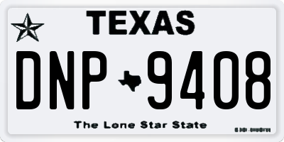 TX license plate DNP9408