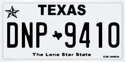 TX license plate DNP9410