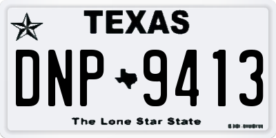 TX license plate DNP9413