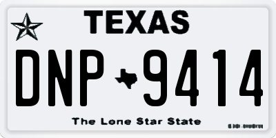 TX license plate DNP9414