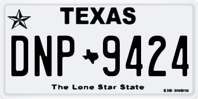 TX license plate DNP9424