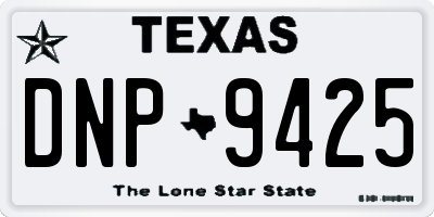 TX license plate DNP9425