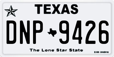 TX license plate DNP9426