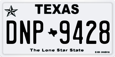 TX license plate DNP9428