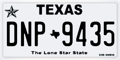 TX license plate DNP9435