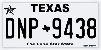 TX license plate DNP9438
