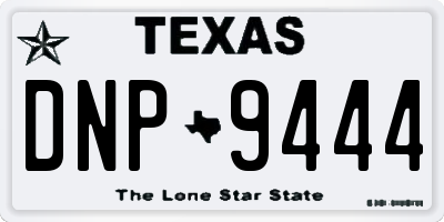 TX license plate DNP9444