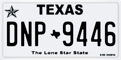 TX license plate DNP9446
