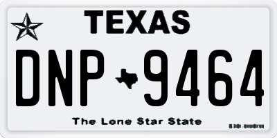 TX license plate DNP9464