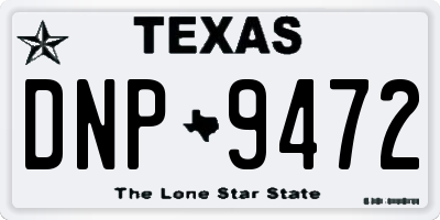 TX license plate DNP9472