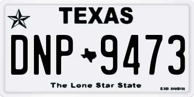 TX license plate DNP9473