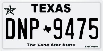 TX license plate DNP9475
