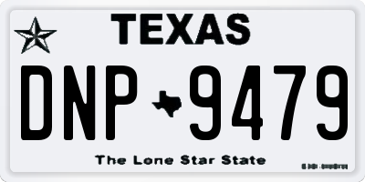 TX license plate DNP9479