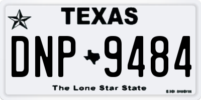 TX license plate DNP9484