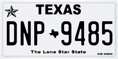 TX license plate DNP9485