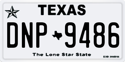 TX license plate DNP9486
