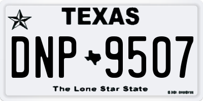 TX license plate DNP9507