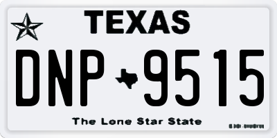 TX license plate DNP9515