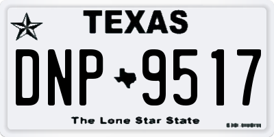 TX license plate DNP9517