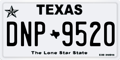 TX license plate DNP9520