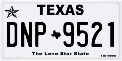 TX license plate DNP9521