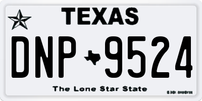 TX license plate DNP9524