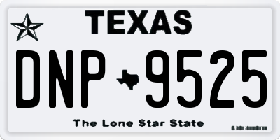TX license plate DNP9525