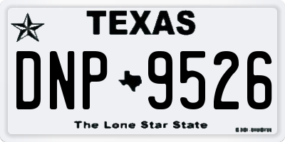 TX license plate DNP9526
