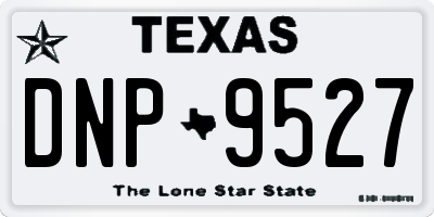 TX license plate DNP9527
