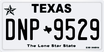 TX license plate DNP9529