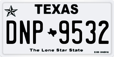 TX license plate DNP9532