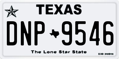 TX license plate DNP9546