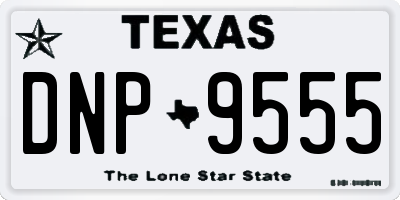 TX license plate DNP9555