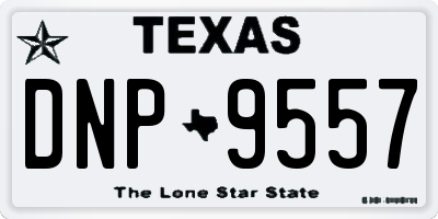 TX license plate DNP9557