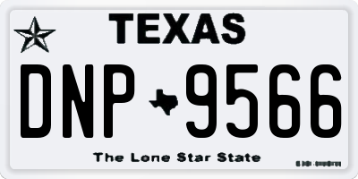 TX license plate DNP9566