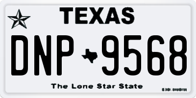 TX license plate DNP9568