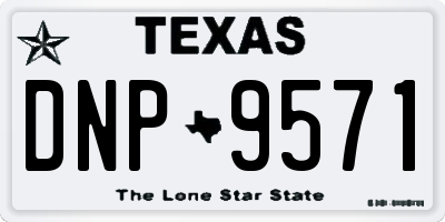 TX license plate DNP9571