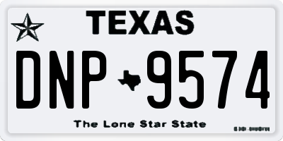 TX license plate DNP9574