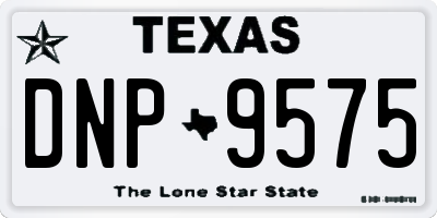 TX license plate DNP9575