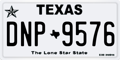 TX license plate DNP9576