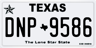 TX license plate DNP9586