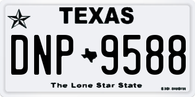TX license plate DNP9588