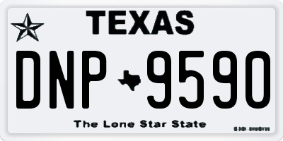 TX license plate DNP9590
