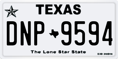 TX license plate DNP9594