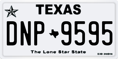 TX license plate DNP9595