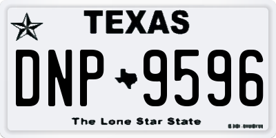 TX license plate DNP9596